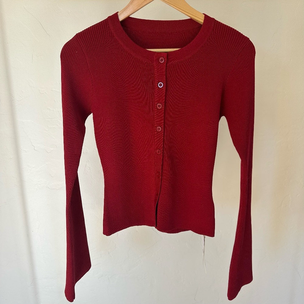 COMMENSE BUTTON THROUGH CARDIGAN